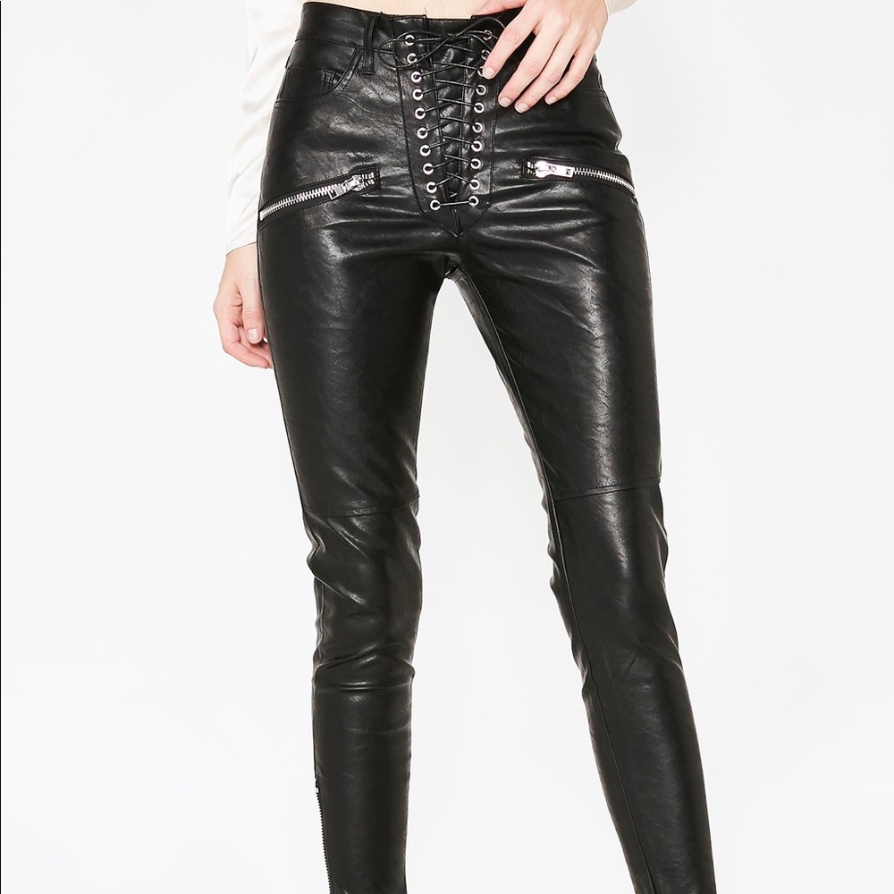 Current Mood Pandemonium faux leather pants